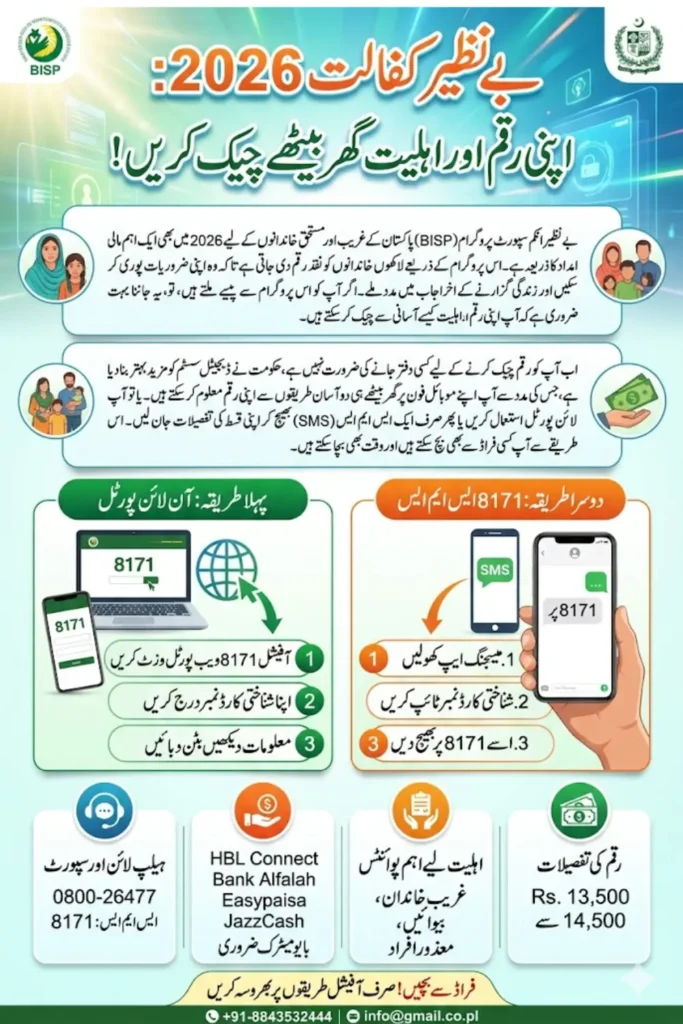 How To Check Benazir Payment Online 2026 Complete Guide & Details