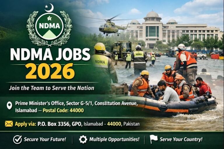 NDMA Islamabad Jobs September 2026