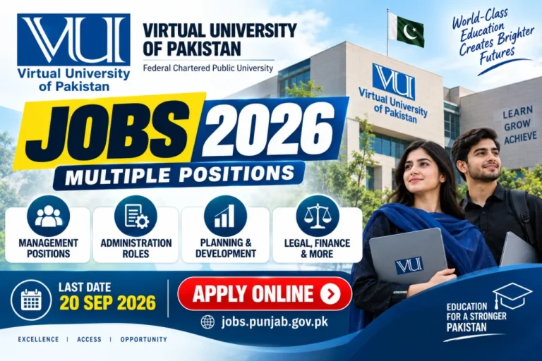 Virtual University Islamabad Jobs 2026